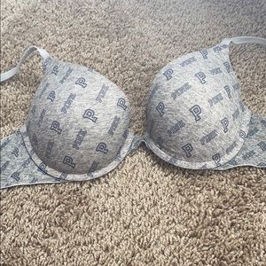 Pink push up bra